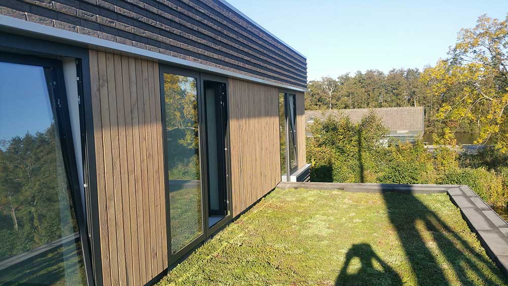 Koeleman Bouw Nieuwbouw villa met bijzonder metselwerk De regenboog Nieuwkoop