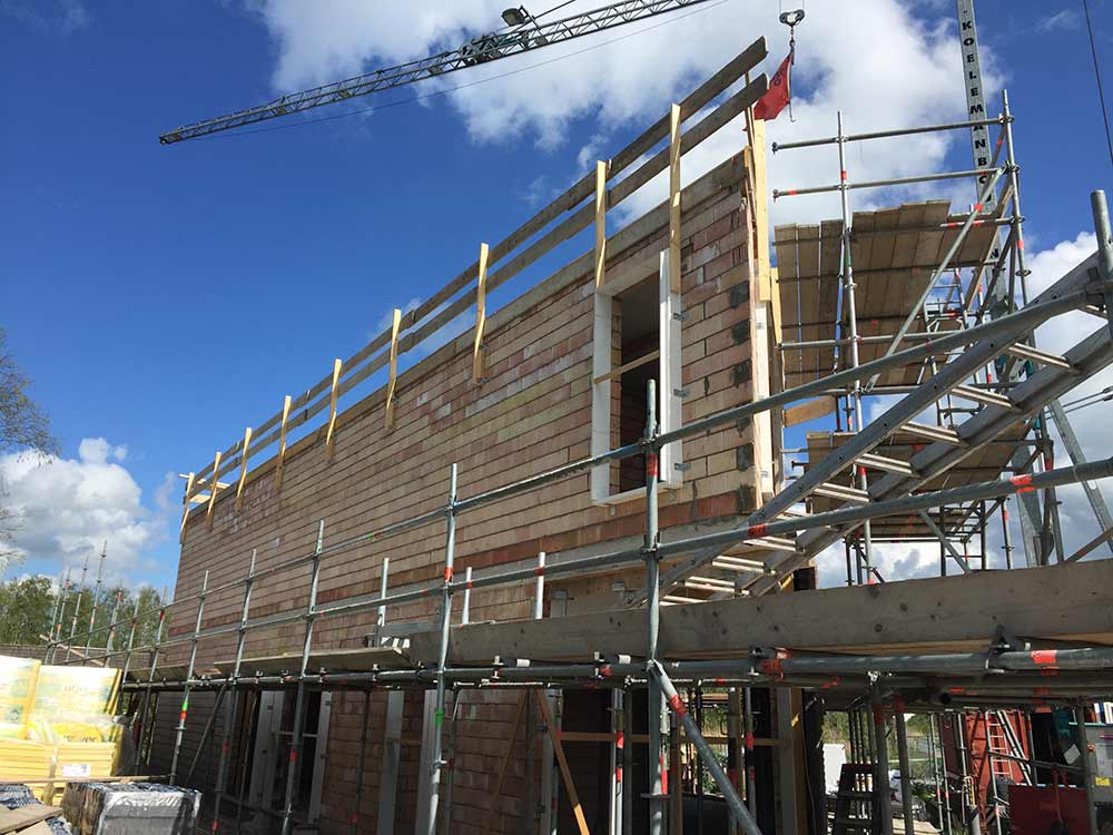 Koeleman Bouw Nieuwbouw villa met bijzonder metselwerk De regenboog Nieuwkoop