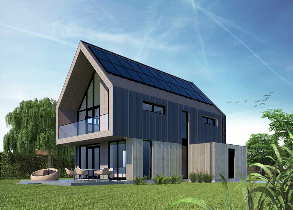 Koeleman Bouw Nieuwbouw woning met groot balkon Waterhoen Noorden